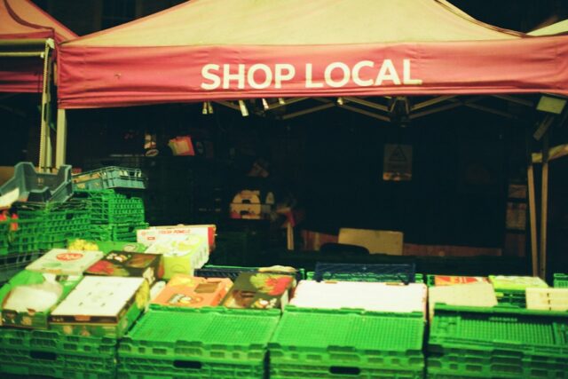 Photo supporting local producers