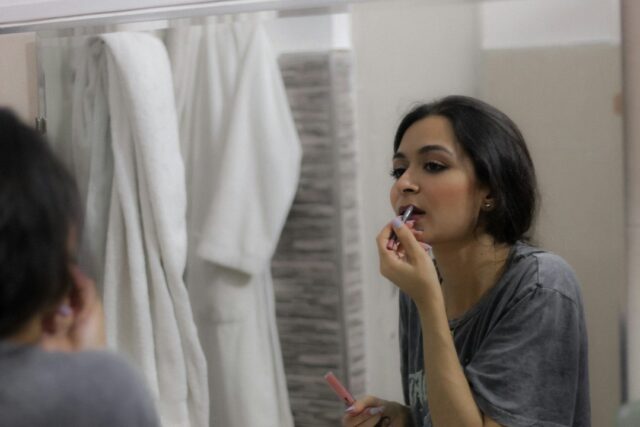 Photo correct tooth brushing technique