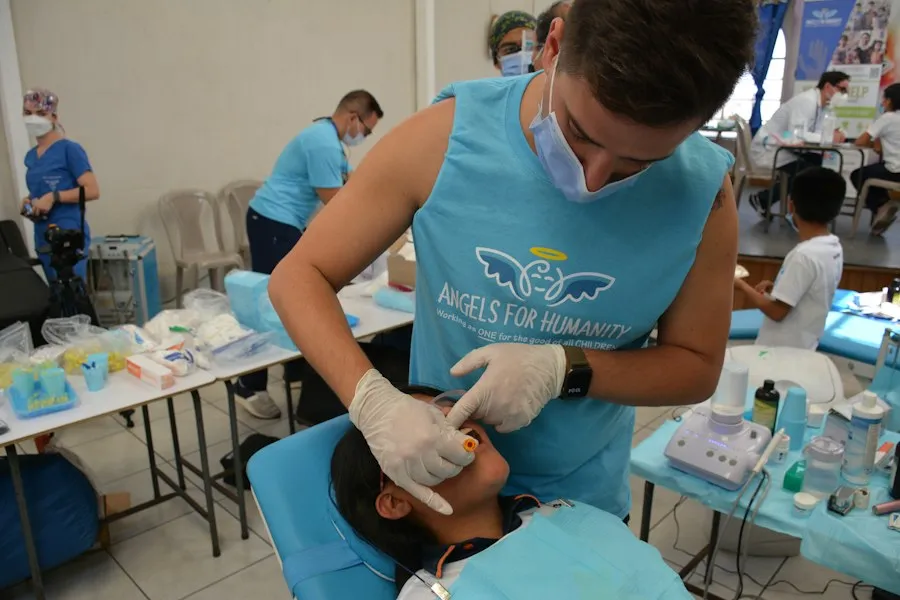 Photo pediatric dentistry children care